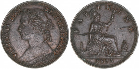 Queen Victoria
Großbritannien. 1 Farthing, 1878. 2,87g
Khant/Schön 116
ss