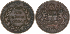 East India Company
Großbritannien. 1/4 Anna, 1835. 6,43g
ss