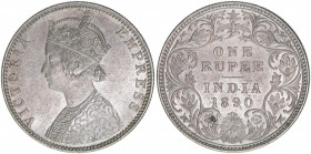 Queen Victoria
Großbritannien. Rupie, 1890 B. 11,64g
Khant/Schön 40
vz
