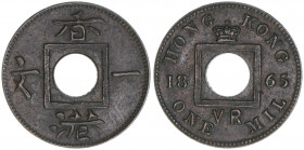 1 Mil, 1865
Hong Kong. 0,99g. Khant/Schön 1
vz-