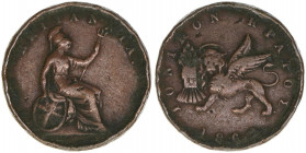 unter Britischem Protektorat
Ionische Inseln. 1 Lepton, 1862. 1,84g
Khant/Schön 10
ss