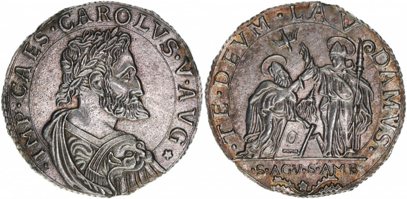 Medaille
Italien. nach Vorbild des Scudo, ohne Jahr. Mailand
11,98g
vz