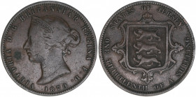 Victoria 1837-1901
Jersey. 1/13 Shilling, 1870. 9,33g
Khant/Schön 5
ss