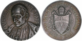 Papst Leo XIII.
Kirchenstaat. Silbermedaille, 1878-1903. XXV.anno Pontificati Papa - ad regenda eclesiam 1878-1903
15,43
entfernter Henkel
vz-