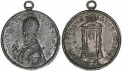 Papst Leo XII.
Kirchenstaat. Zinnmedaille, 1826. 27,53g
ss-