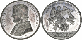 Papst Pius IX.
Kirchenstaat. Zinnmedaille, ohne Jahr. von Neuss - 40mm
23,86g
ss