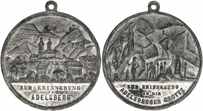 Zinnmedaille, ohne Jahr
Slowenien. zur Erinnerung an den Besuch der Adelsberger ...