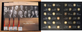 Moderne Medaillen
Deutschland. Set "Die größten Deutschen" mit 96 Medaillen. Ehren-Kollektion "Die größten Deutschen" Bayerisches Hauptmünzamt in vier...