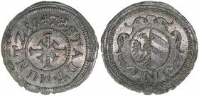 1 Kreuzer, 1678
Reichsstadt Nürnberg. 1,09g. Kellner 326
vz/stfr