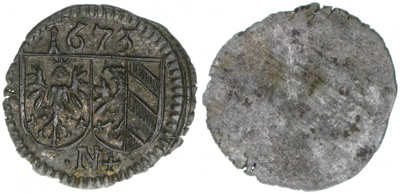 Pfennig, 1673
Reichsstadt Nürnberg. 0,39g. vz