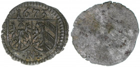 Pfennig, 1673
Reichsstadt Nürnberg. 0,39g. vz