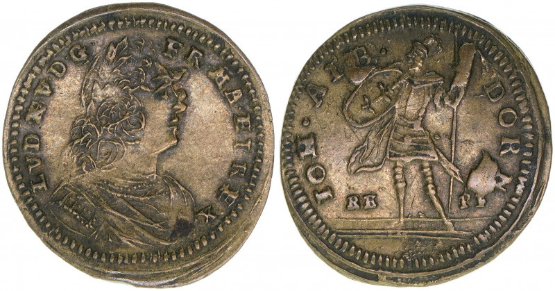 Rechenpfennige und Spielgeld
Reichsstadt Nürnberg. Rechenpfennig. 1,13g
ss
