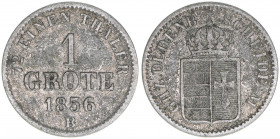 Nicolaus Friedrich Peter
Oldenburg. 1 Grote, 1856 B. 0,87g
AKS 31
ss