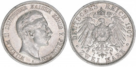 Wilhelm II. 1888-1918
Preussen. 2 Mark, 1907 A. 11,10g
AKS 134
vz