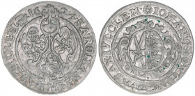 Johann Georg I. 1615-1656
Sachsen-Albertinische Linie. Groschen, 1624. 2,11g
Klauß-Khant 210
vz