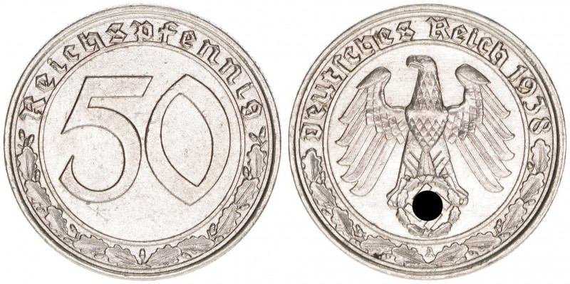 Ostmark
Deutsches Reich 1919-1945. 50 Reichspfennig, 1938 A. 3,52g
AKS 42
ss/vz