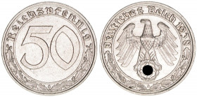 Ostmark
Deutsches Reich 1919-1945. 50 Reichspfennig, 1938 A. 3,52g
AKS 42
ss/vz