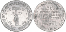 Zinnmedaille, 1925
Deutsches Reich 1919-1945. zur Erinnerung an Deutschlands schlimmste Zeit der Inflation 1923-1925. 7g
vz-