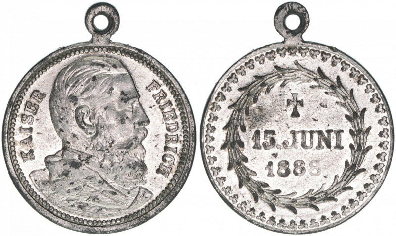 Friedrich
Deutsches Reich - Medaillen. Medaille, 1888. auf den Tod am 15.Juni 18...