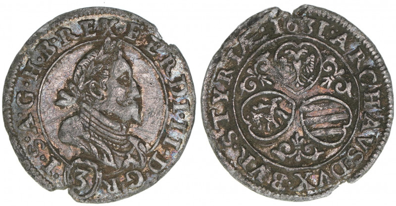 Ferdinand II. 1619-1637
Groschen, 1631. 1,25g
ss