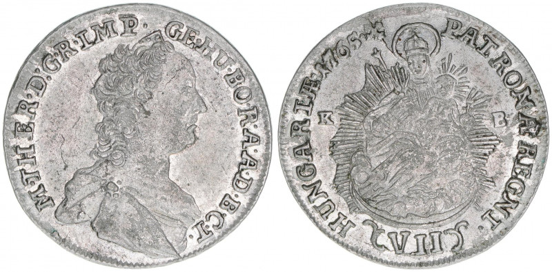 Maria Theresia 1740-1780
VII Kreuzer, 1765 KB. Kremnitz
3,15g
Herinek 1255
ss/vz