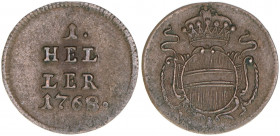 Maria Theresia 1740-1780
1 Heller, 1768. Wien
0,96g
Herinek 1659
ss/vz