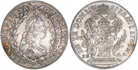 Franz I. Stephan 1745-1765
20 Kreuzer, 1765 BO / SK-PD. Kremnitz
6,65g
ANK 18
ss+