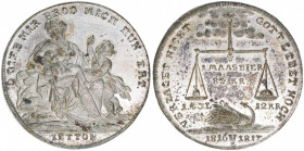 Kaiser Franz (II.) I.1792-1835
Jeton - AE versilbert, 1816/1817. auf die Hungersnot
15,13g
ss