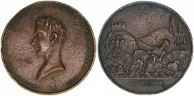 Ferdinand von Este, Erzherzog von Österreich
Bronzemedaille von Carlo Benedetti, 1835. Av. Büste des jugendlichen Ferdinand nach links FERDINANDUS ATE...