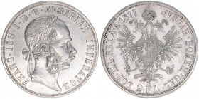 Kaiser Franz Joseph I. 1848-1916
2 Gulden, 1877. 24,67g
ANK 37
ss/vz