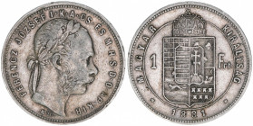 Kaiser Franz Joseph I. 1848-1916
1 Forint, 1881 KB. Kremnitz
12,35g
ss