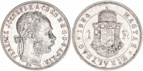 Kaiser Franz Joseph I. 1848-1916
1 Forint, 1884 KB. Kremnitz
12,30g
ss