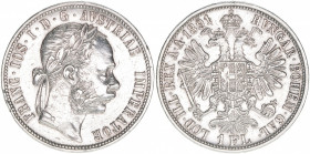 Kaiser Franz Joseph I. 1848-1916
1 Gulden, 1891. Wien
12,32g
poliert
ss