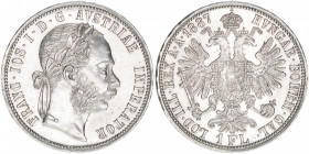 Kaiser Franz Joseph I. 1848-1916
1 Gulden, 1887. Wien
12,37g
ss/vz