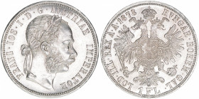 Kaiser Franz Joseph I. 1848-1916
1 Gulden, 1878. Wien
12,34g
vz