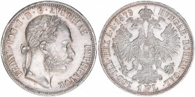 Kaiser Franz Joseph I. 1848-1916
1 Gulden, 1879. Wien
12,39g
vz-
