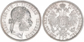Kaiser Franz Joseph I. 1848-1916
1 Gulden, 1882. Wien
12,34g
vz-