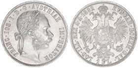 Kaiser Franz Joseph I. 1848-1916
1 Gulden, 1882. Wien
12,40g
vz-