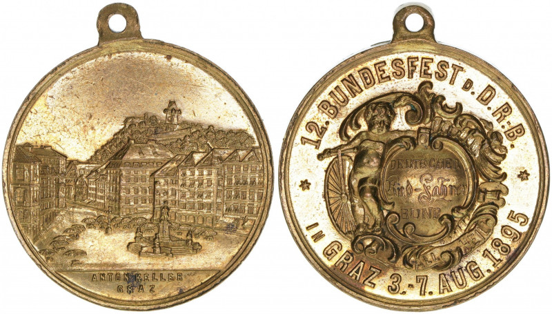 Kaiser Franz Joseph I. 1848-1916
Medaille, 1895. zur Erinnerung an das 12. Bunde...