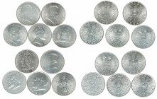 2 Schilling Gedenkausgaben 1928-1937
1. Republik 1918-1938. komplette Serie 10 Stück, 1928-1937. Silber
Wien
120,16g
umgelaufen
