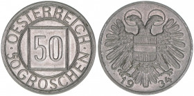 Verkehrsmünzen
1. Republik 1918-1938. 50 Groschen, 1934. 5,53g
ANK 15
vz