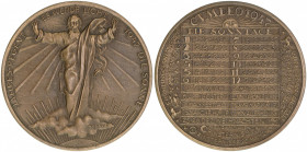 Sondergedenkmünze
2. Republik ab 1945. Bronze-Kalendermedaille, 1947. Jahres-Regent - es werde Licht - 1947 die Sonne
Wien
21,02g
vz