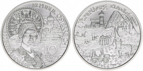 Sondergedenkmünze
2. Republik ab 1945. 10 Euro, 2013. Vorarlberg Bodensee-Radhaube
Wien
16g
ANK 24
stfr