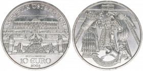 Sondergedenkmünze
2. Republik ab 1945. 10 Euro, 2003. Schloss Hof
Wien
16g
ANK 34
stfr