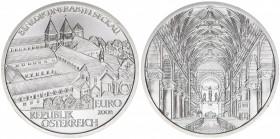 Sondergedenkmünze
2. Republik ab 1945. 10 Euro, 2008. Abtei Seckau
Wien
16g
ANK 14
stfr