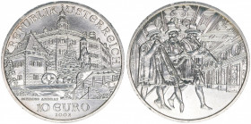 Sondergedenkmünze
2. Republik ab 1945. 10 Euro, 2002. Schloss Ambras
Wien
16g
ANK 14
stfr
