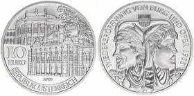 Sondergedenkmünze
2. Republik ab 1945. 10 Euro, 2005. Wiedereröffnung von Burg und Oper
Wien
16g
ANK 8
stfr