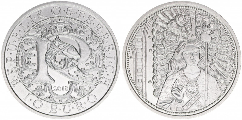 Sondergedenkmünze
2. Republik ab 1945. 10 Euro, 2018. Raphael - Der Heilungsenge...