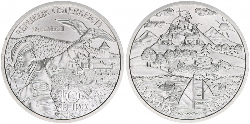 Sondergedenkmünze
2. Republik ab 1945. 10 Euro, 2012. Bundesland Kärnten
Wien
16...