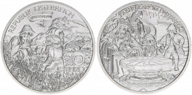 Sondergedenkmünze
2. Republik ab 1945. 10 Euro, 2010. Sagen und Legenden - Karl der Große im Untersberg
Wien
16g
ANK 18
stfr